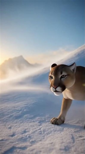 WOLF vs. COUGAR: Icy Mountain Showdown 🥶 | Hyper-Realistic 3D Duel