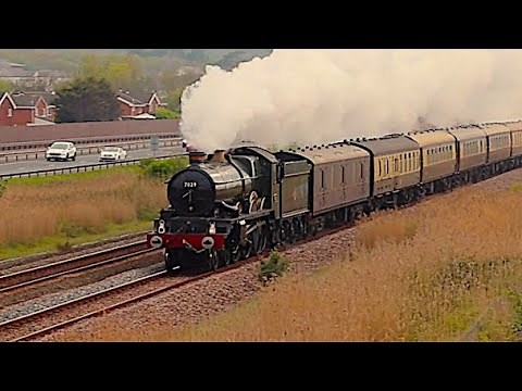 7029 Clun Castle at full speed on the North Wales Coast Express | 29/4/23