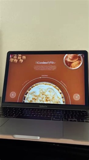 Creative website design for food