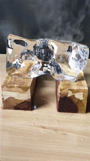 1000°C Hot iron VS ice🧊 #shorts #asmr #experiment