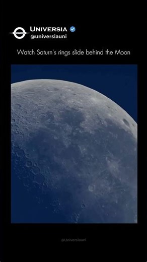 Saturn Hiding Behind the Moon! 🪐🌖