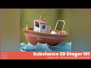 22 | Substance 3D Stager Course - AR & Exporting Your 3D Models To The Web