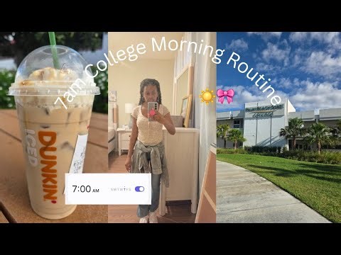 7am College Morning Routine *freshman year @ PBSC*