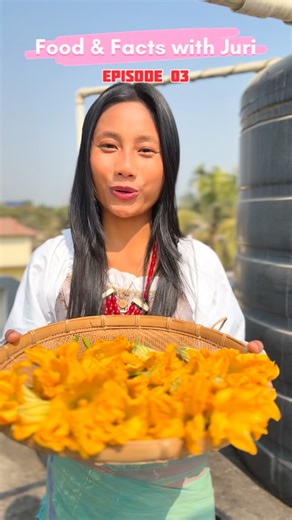 Juri Boro | Pumkin Flower with Fish egg🌼🌼🌼 Food&Facts with Juri #pumkinflower #cooking #fish #fisheggs #viralreels | Instagram