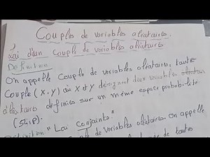 Pair of random variables.