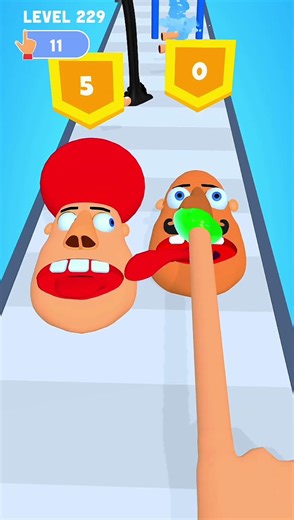 Finger Runner Gameplay | Super Satisfying Run #games #gaming #shorts