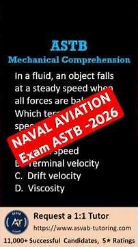 ASTB Mechanical Comprehension 🚀 Core Physics Concepts You Must Know #astb #testprep