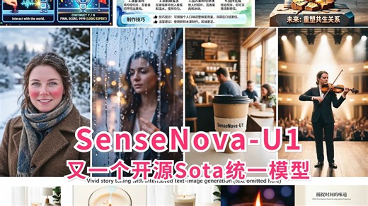 SenseNova-U1 又一个开源Sota统一模型，FlowAnchor增强视频编辑精度，UniSonate统一的语音生成模型