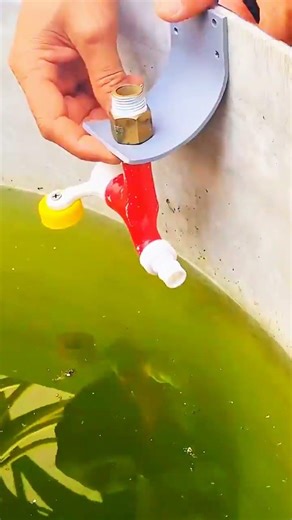 Valve fixed firm, screwdriver tightens flow