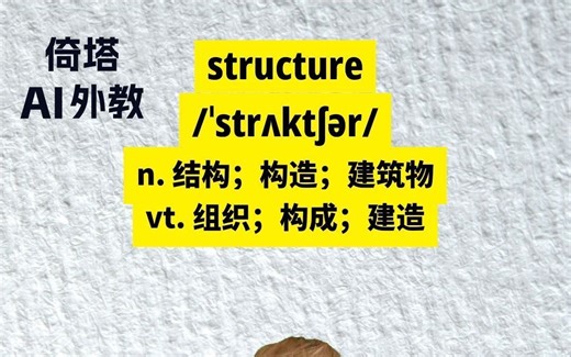 考研必背单词-structure结构