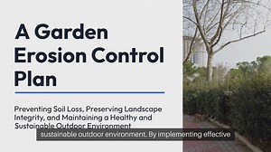 Garden Erosion Control Plan