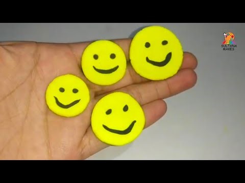 How to make smiley with polymer clay 