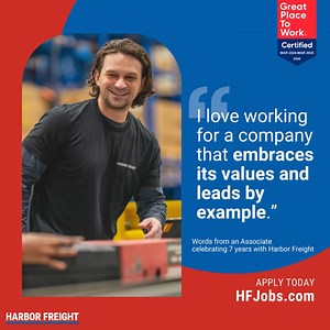 Harbor Freight is hiring at our Distribution Centers! Earn top-notch pay and excellent benefits. Apply now at HFJobs.com! | Careers at Harbor Freight Tools