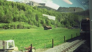 Passenger train passing - Free Stock Video