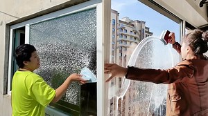 Satisfying Glass Cleaning with Most Talented Workers