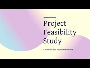 Contents of project feasibility study