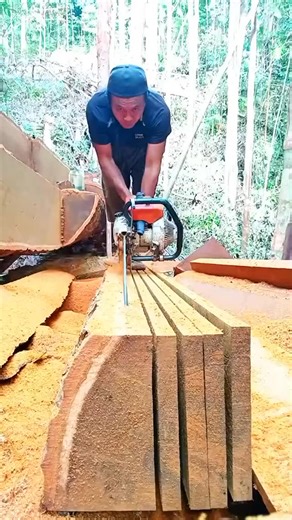 Who needs a sawmill when you’ve got this kind of precision in your hands? Clean cuts, tight grain, and zero waste — just old-school skill and sharp tools doing what they were built to do. Sometimes the best craftsmans #woodnetwork #woodworking #logging #sawmill #lumberyard #lumber #forestry #wood #arborists #salvagedwood #reclaimedwood #forestproducts #timber #slabs #localwood #slaburday #urbanlumber #artisian #slabsupply #woodworker #sustainability #woodfurniture #climatechange #woodworkingdiy 