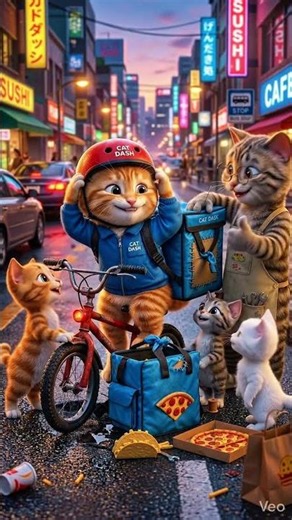 The Tiny Delivery Kitten Who Never Gave Up! 🐱❤️ | Heartwarming Animated Short