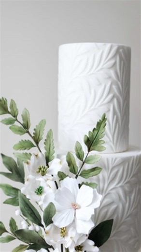 Ferns and Fondant: Creating the Perfect Wedding Cake | TikTok