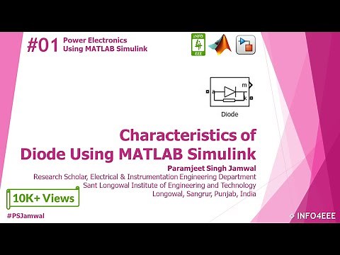 Characteristics of Diode Using MATLAB Simulink #01 | Power Electronics