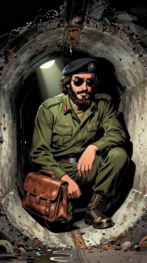 From revolutionary hero to hiding in a pipe... #history #libya #documentary #facts