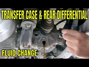 Transfer Case and Rear Differential Service Fluid Change Toyota