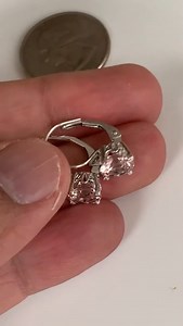 Watch Natural Morganite Round Scroll Leverback Stud Earrings 14K on Amazon Live
