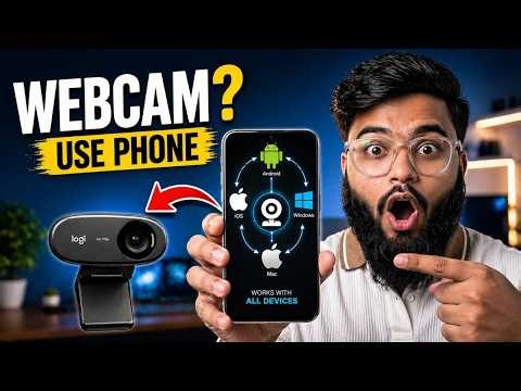 How To Use Your Smartphone as WEBCAM | Turn Your iPhone & Android into a Webcam for PC Mac & Windows