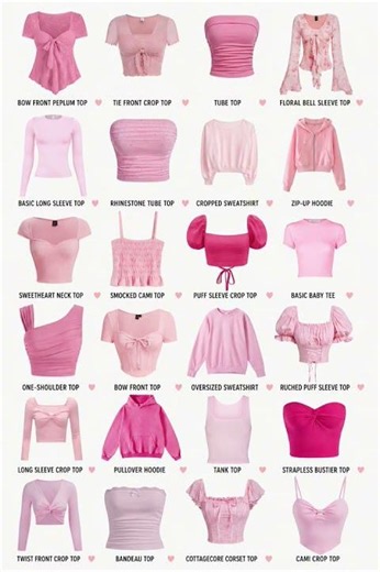 💖 24 Types of Pink Tops for Women | Cute & Trendy Fashion Guide ✨