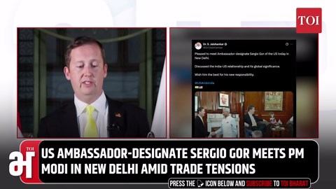 Sergio Gor Calls Meeting With PM Modi 'Incredible', Says ‘Trump Considers Him Great Friend’