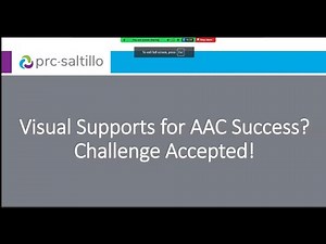 AT Demo Days: PRC Saltillo: Visual Supports for AAC Success? Challenge Accepted!
