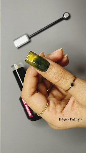 How to create French Tip using Magnetic Cat Eye Gel Polish 💅