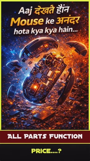 Mouse ke andar kya hota hai? 😲 | Hidden Parts Explained | Parts Details 🖱️