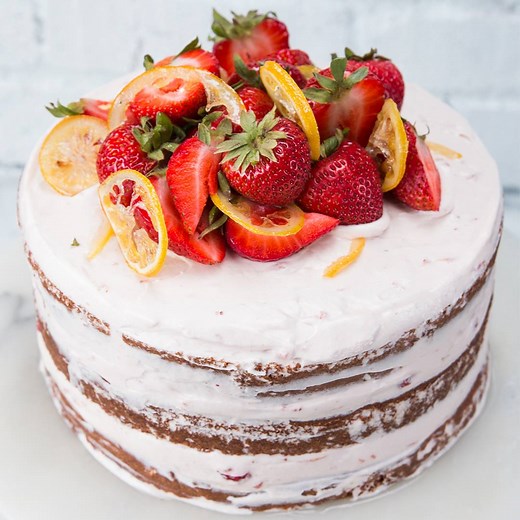 5.3M views · 12 reactions | This strawberry lemonade cake is the...