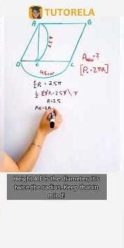 Find the Parallelogram Area with Semicircle Properties #Math #Parallelogram #AreaOfAParallelogram