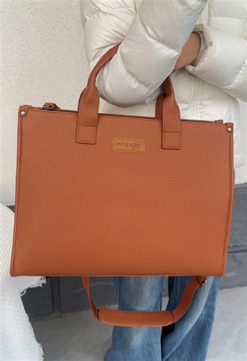 Stylish Wrangler Laptop Tote with Water Bottle Holder