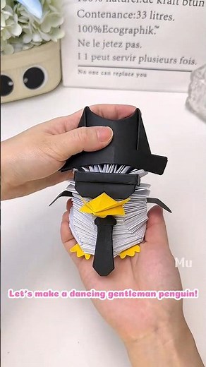 You Have to See This Dancing Paper Penguin!
