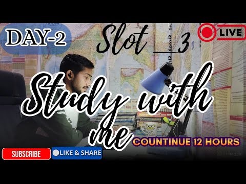 study with me 12 hours #upsc #ssc #neet #all exam