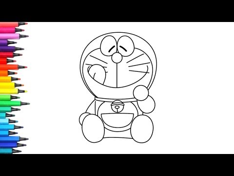 Cute Doraemon Drawing and Coloring for Beginners for Kids
