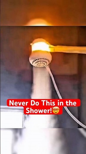 Adjusting Shower Temperature Mid-Shower Can Send Current Through Water 😱 #ElectricShower #Warning