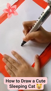 152K views · 1.5K reactions | How to Draw a Cute Sleeping Cat  My daughter's drawing #drawing #fbreels | Febbie Milloroso | Facebook