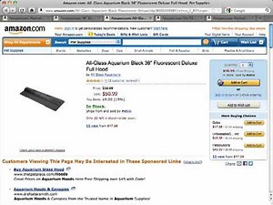 Aquarium Lighting Review - All Glass Fluorescent Full Hood