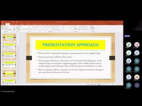 Finance and Accounting Seminar -Class Presentations