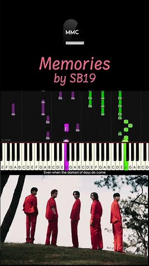Memories by SB19 piano cover/tutorial + sheet music + lyrics