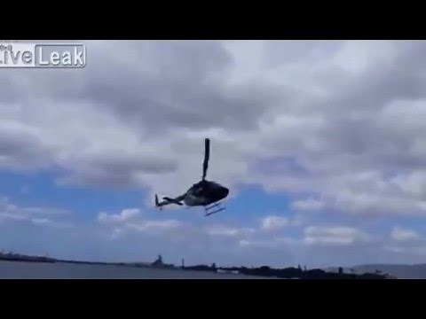 【衝撃映像】ヘリコプター墜落の瞬間