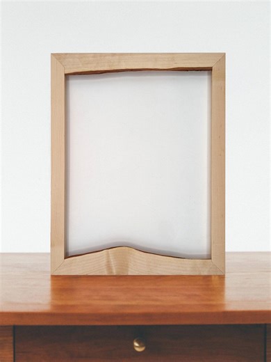 Live Edge Frame. Custom Sizing. Maple Wood Picture Frame - Etsy