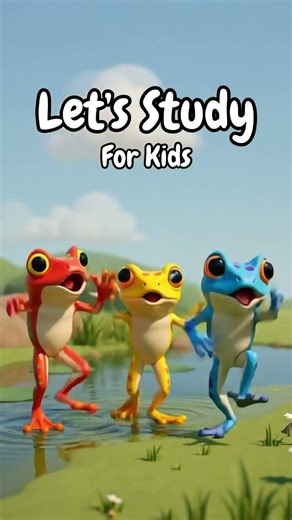 Three Crazy Frogs Say Study Hard 📚🐸 #shorts