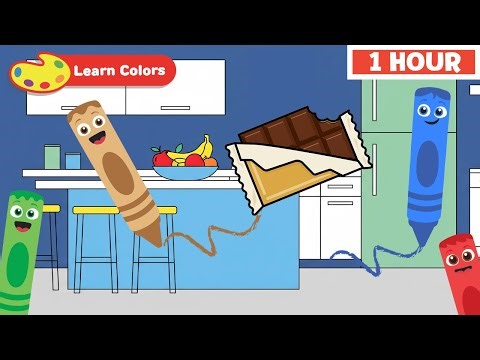 Color Crew Magic | Educational Video | Kitchen & Chocolate | Learn Colors | How to Draw
