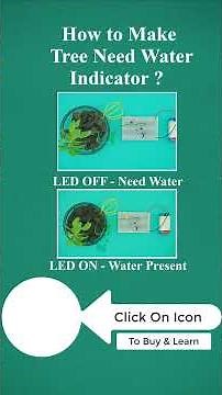 How to Make Tree Need Water Indicator Circuit on Breadboard Eng Result Short #breadboardproject