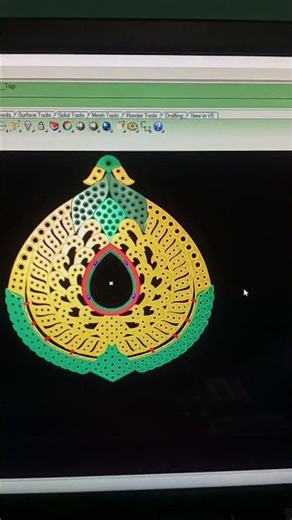 Pendent 😊🫶 #matrix #rihno #shorts #cad #jewellery #yt shorts